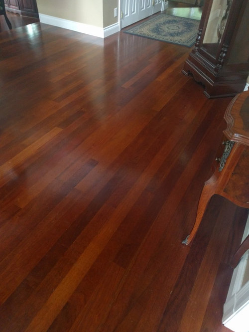 Questions About Refinishing My Jatoba Floor, How To Recolour Hardwood Floors Refinishing
