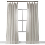 Half Price Drapes - Gardenia Faux Linen Sheer Curtain Single Panel, 50"x84" - You will instantly fall in love with the Gardenia FauxLinen Sheer Linen Panel. The refined look of these sheer drapes blends seamlessly with any color scheme or decor, from classic to modern. They create a warm atmosphere with beautiful light diffusion perfect to soften any room. For proper fullness panels should measure 2-3 times the width of your window/opening. Bring your home design to its fullest and most stylish potential with the Gardenia FauxLinen Sheer Panels.