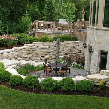 Bluestone Walk, Pergola, and Plantings