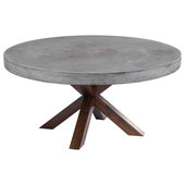 Aura Round Concrete Dining Table - Industrial - Dining Tables - by Trueform  Concrete, LLC
