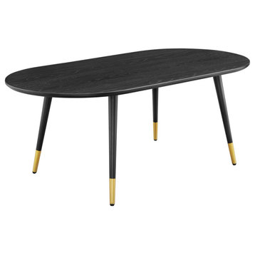 Vigor Oval Coffee Table, Black