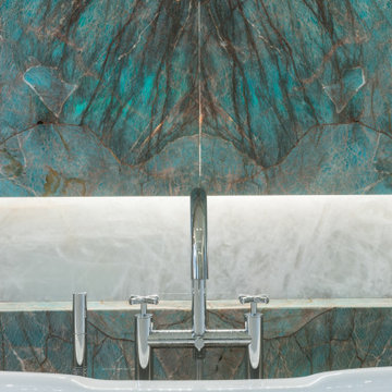 Salle de bain en marbre Amazonite