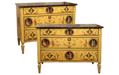 Decorating With Antiques: Painted Furniture Brings the Eye Candy