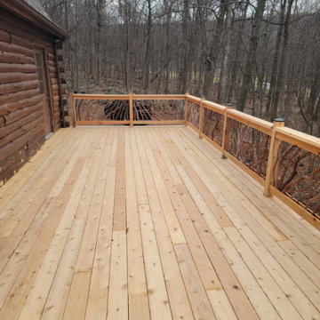 Maryland Rustic Cabin Deck