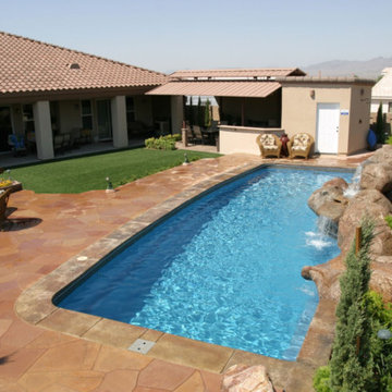 Viking Fiberglass Pools - Poseidon - Sapphire Blue - Aquatic Pools