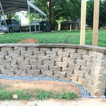 Backyard Retaining Wall & Patio