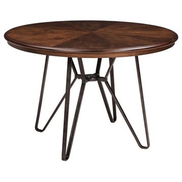 Centiar Round Dining Table, Brown D372-15