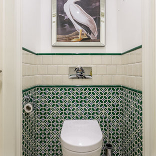 Klassische Gästetoilette & Gäste-WC mit Keramikboden: Ideen für