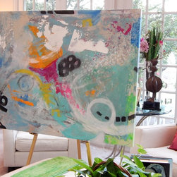 SOLD!!! --Original Abstract Painting 48 x 60 - Paintings