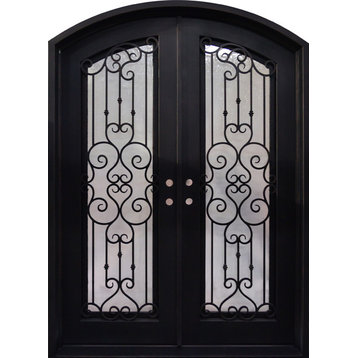 Wrought Iron Front Door, 99.5"x64.5"