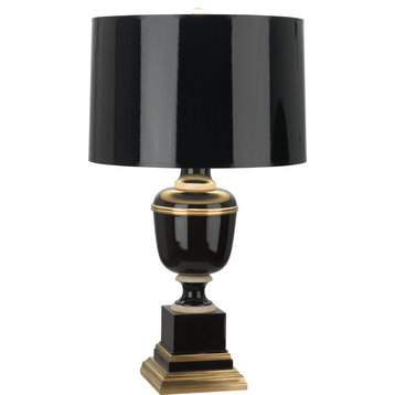 Annika Table Lamp, Black/Black