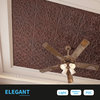 Art3d Decorative Drop Ceiling Tile 2x2ft Glue up, Lay in Ceiling Tile 12-Pack, Antique Copper