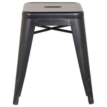 Highland Commercial Grade Stool, Frosted Black, Set of 4