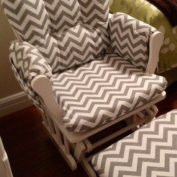 Glider chair recovered