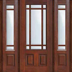 Prehung French Sidelights Door 80 Marginal 9 Lite Marginal - Patio Doors