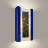 Abstract Wall Sconce Cobalt Blue and Multi Sapphire