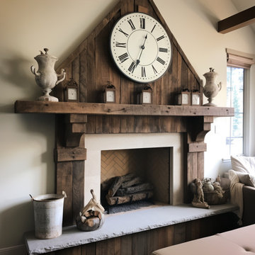 Gorgeous Fireplace Mantels with Wooden Corbels