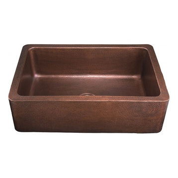 Lucca Handcrafted Sink, Copper, 33"