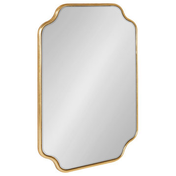 Plumley Framed Wall Mirror, Gold 18x24