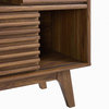 Render Three-Tier Display Storage Cabinet Stand, Walnut