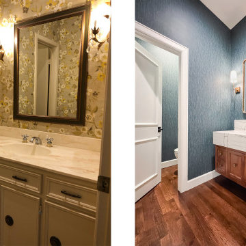 Powder Room Before and After