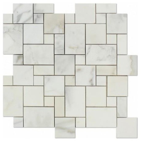 Mini Versailles Mosaic, 12X12Polished Marble