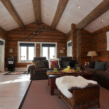 Дизайн интерьера  деревянного дома