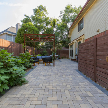Arial Structure Pergola, Pavers, Oasis