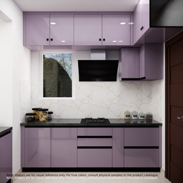 Contemporary Kitchen Hob with Sleek Black Chimney