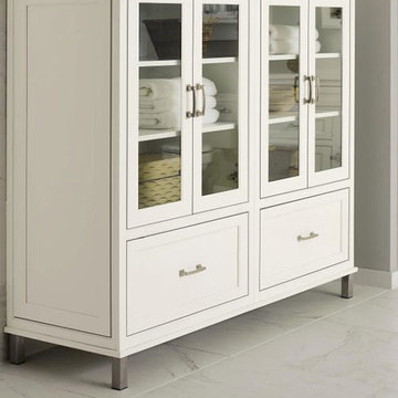 White Inset Bathroom Cabinets