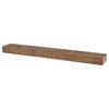 Solid Timber Floating Mantel Shelf, Aged Oak, 48"