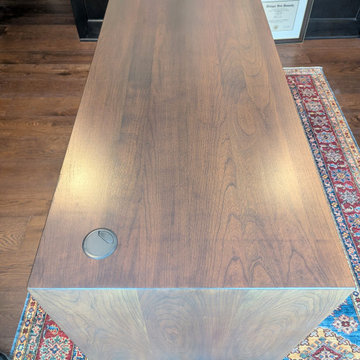 Custom Cherry Executive Desk | Solid Hardwood Home Office Desk