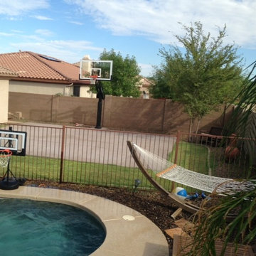 Mitzi G's Pro Dunk Platinum Basketball System on a 30x26 in Goodyear, AZ