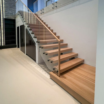 Project #126 | Contemporary Staircases with Integrated LEDs & Glass Railing