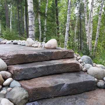 Lakefront steps