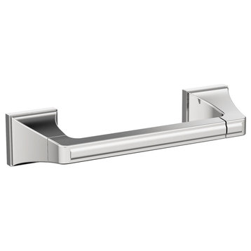 Amerock Mulholland Traditional Pivoting Double Post Toilet Paper Holder, Chrome