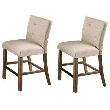 Hadley Light Gray Counter Height Chairs, Set of 2