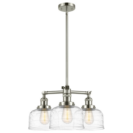 INNOVATIONS 207-PN-G713-LED 3-Light Chandelier Polished Nickel