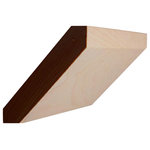 NewMouldings - EWCR38 Flat Crown Moulding Trim, 3/4" x 4", Maple, 94" - Unfinished Solid Hardwood