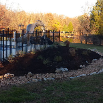 Drainage Ditch w/Flower bed