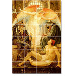 Picture-Tiles.com - Walter Crane Angels Painting Ceramic Tile Mural #49, 48"x72" - Mural Title: Freedom Tile Mural By Walter Crane