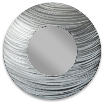 Contemporary Home Décor 'Global Circular Mirror' Metal Accent Mirror