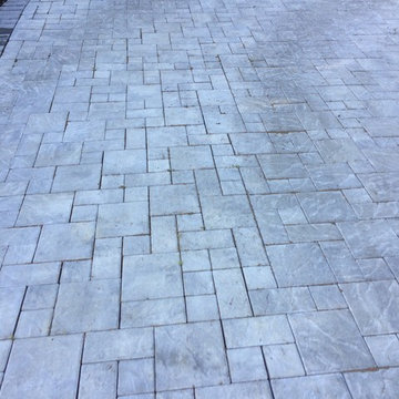 Sloped Drive Re n' Re - Concrete Pavers, North Van, BC (Jointing)