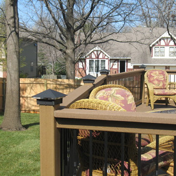 Schulte - Deck lighting using low voltage lighted post caps.