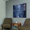 "Searching for Blue" Painting Print on Brushed Aluminum