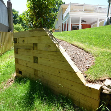 Pressure Treated Timber Wall