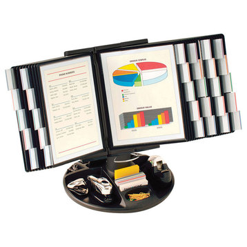 Aidata, Deluxe Rotary Base Reference Organizer, 30 Panel