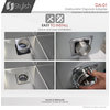 STYLISH Stainless Steel Kitchen Sink Garbage Disposal Adapter Square Drain Hole