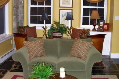 Eclectic family room photo in Other