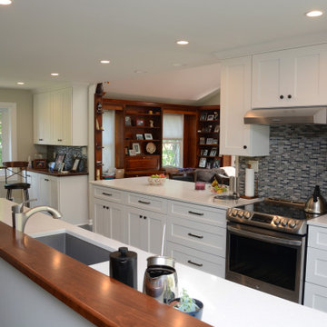 Olney, MD White and Blue Kitchen Remodel
